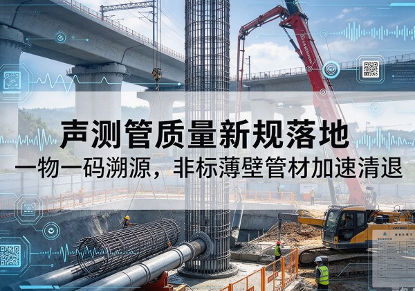 江陵声测管质量新规落地，一物一码溯源，非标薄壁管材加速清退